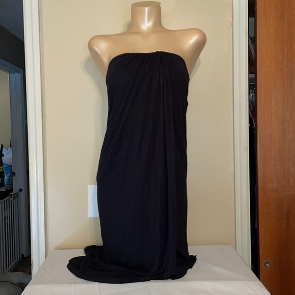 Free People women’s Medium dress skirt top shirt black Multi-way basic stretch - Picture 2 of 11